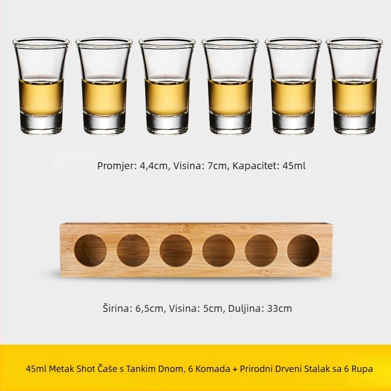 Čaša za metke Čaša za alkohol Čaša za gutanje Čaša za žestoka pića Držač za čaše za koktele B52 Set čaša za shot Čaša za barsko vino