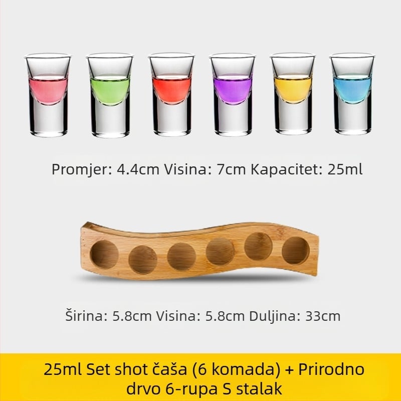 Čaša za metke Čaša za alkohol Čaša za gutanje Čaša za žestoka pića Držač za čaše za koktele B52 Set čaša za shot Čaša za barsko vino