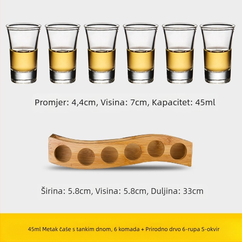 Čaša za metke Čaša za alkohol Čaša za gutanje Čaša za žestoka pića Držač za čaše za koktele B52 Set čaša za shot Čaša za barsko vino