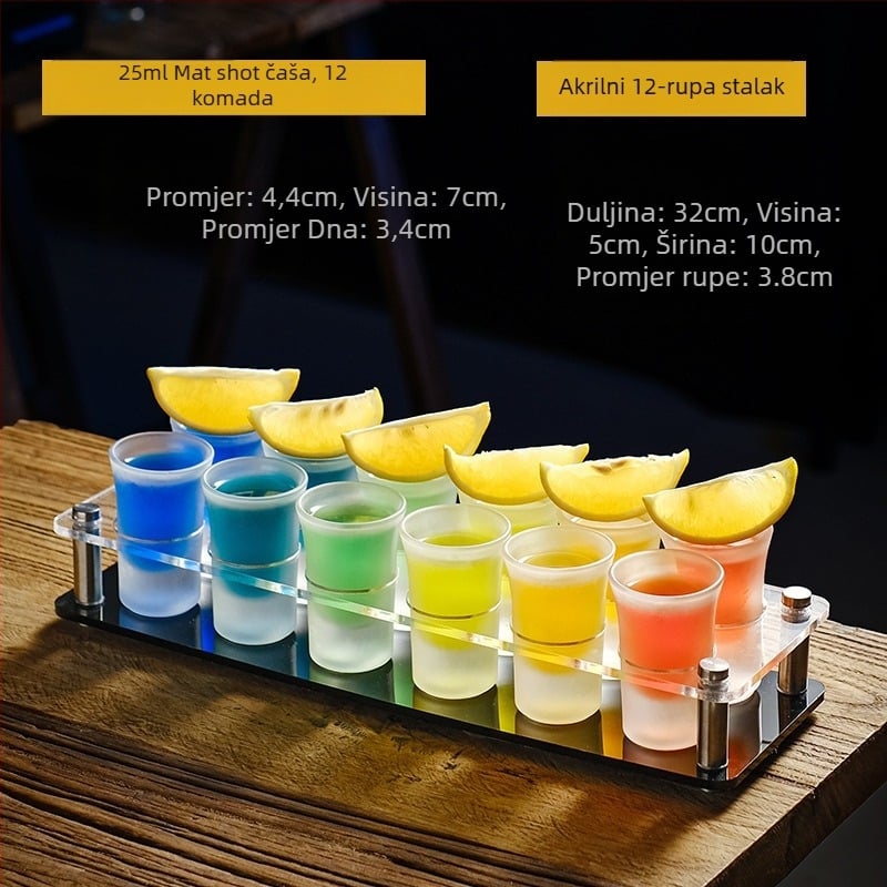 Čaša za metke Čaša za alkohol Čaša za gutanje Čaša za žestoka pića Držač za čaše za koktele B52 Set čaša za shot Čaša za barsko vino