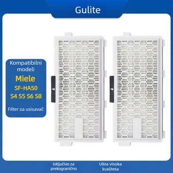 Prikladno za filterski element i mrežicu usisavača Miele AirClean SF-HA 50