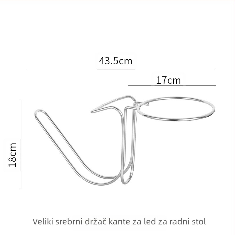 Novi zadebljani stolni stalak od nehrđajućeg čelika za pohranu, KTV, nosač za kantu za led, kanta za šampanjac, kanta za crveno vino