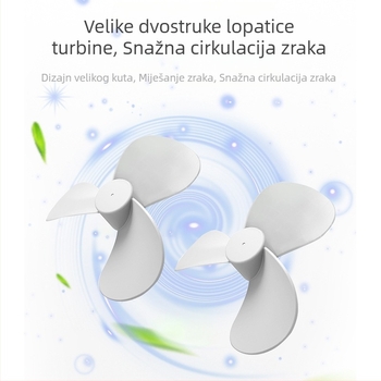 Zračni hladnjak kućanstva s dvostrukim ventilatorom, atomizacijom, ovlaživanjem, dvostrukom namjenom, hladni ventilator za stolno računalo, studentski dom, hlađenje, mali hladni ventilator