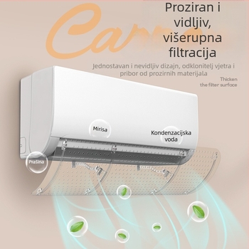 Prozirno vjetrobransko staklo klima uređaja Prekogranično vruće prodavano vjetrobransko staklo Vanjskotrgovinsko pregradno staklo klima uređaja Kućansko vjetrobransko staklo klima uređaja