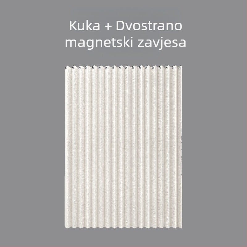 Sklopiva magnetska zavjesa za tuširanje, odijelo za kupaonska vrata, zavjesa za WC, nevidljiva pregradna zavjesa, vodootporna, plijesniva, izravna prodaja iz tvornice