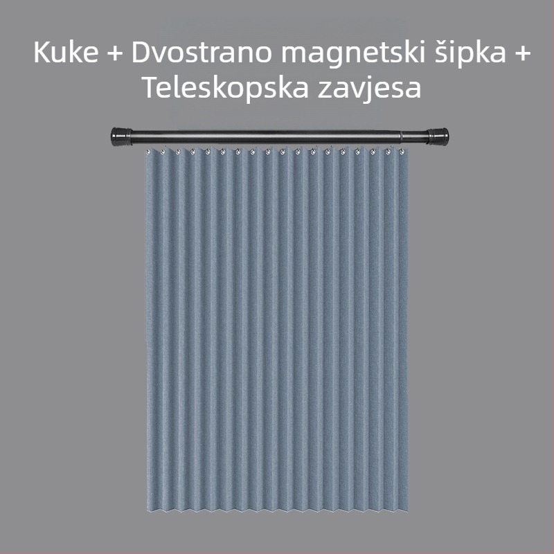 Sklopiva magnetska zavjesa za tuširanje, odijelo za kupaonska vrata, zavjesa za WC, nevidljiva pregradna zavjesa, vodootporna, plijesniva, izravna prodaja iz tvornice