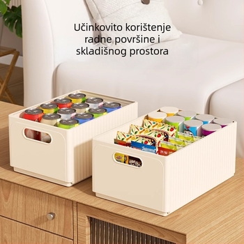 Sklopiva kutija za pohranu, stolna sitnica, grickalica, igračke, kućanska ladica, kuhinjska košara, plastična košara, zadebljana kutija za pohranu