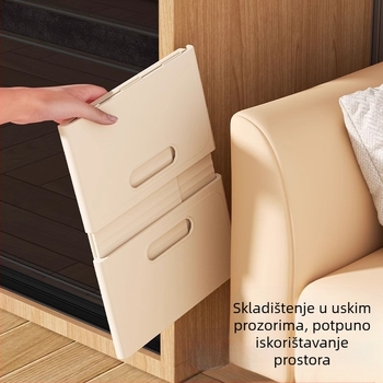 Sklopiva kutija za pohranu, stolna sitnica, grickalica, igračke, kućanska ladica, kuhinjska košara, plastična košara, zadebljana kutija za pohranu