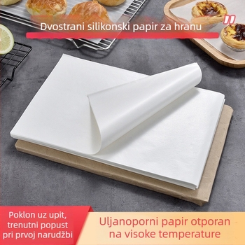 Specijalni papir za pečenje Silikonski papir za ulje Kuhinjski papir koji upija ulje Pećnica na visokim temperaturama Specijalni papir za ulje Papir za pečenje s uljem za kolače Papir za pečenje