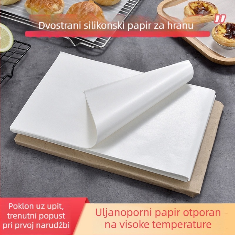 Specijalni papir za pečenje Silikonski papir za ulje Kuhinjski papir koji upija ulje Pećnica na visokim temperaturama Specijalni papir za ulje Papir za pečenje s uljem za kolače Papir za pečenje
