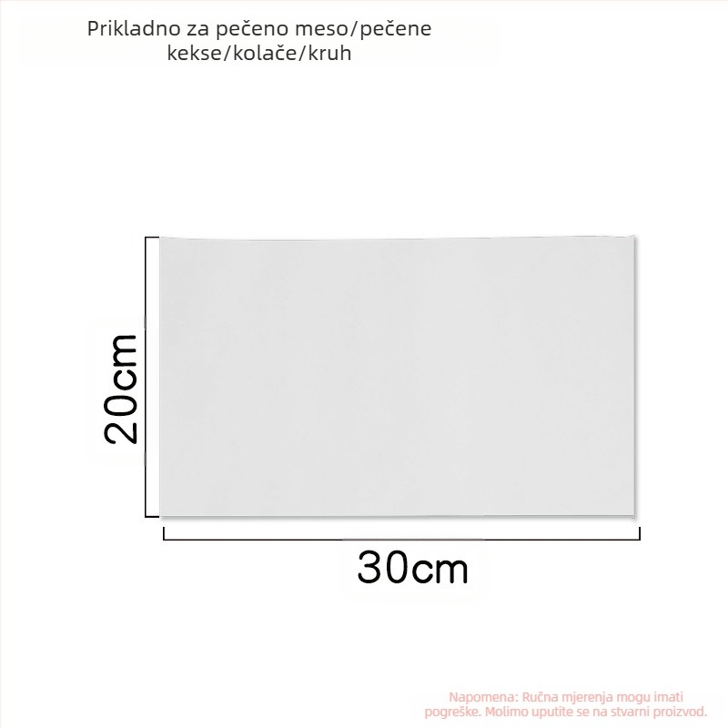 Specijalni papir za pečenje Silikonski papir za ulje Kuhinjski papir koji upija ulje Pećnica na visokim temperaturama Specijalni papir za ulje Papir za pečenje s uljem za kolače Papir za pečenje
