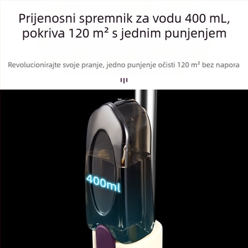 Mop s raspršivačem koji se ne savija, rotirajući ravni mop, lijeni mop bez savijanja, dezinfekcijski sprej, blago vlažni sprej, horizontalni mop s raspršivačem