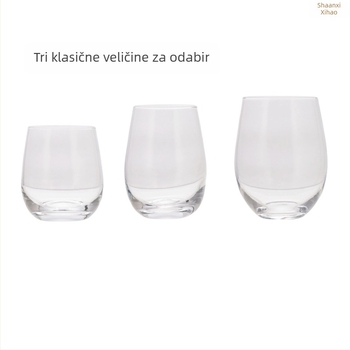 Staklena čaša za crno vino u obliku jajeta bez hvatišta, čaša za aromaterapiju, čaša za svijeće u obliku jajeta, 473 ml, galvanizirana, oslikana sprejem, prozirna staklena čaša za jaja