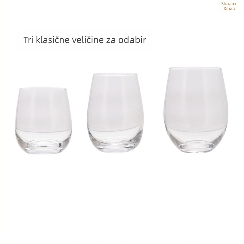 Staklena čaša za crno vino u obliku jajeta bez hvatišta, čaša za aromaterapiju, čaša za svijeće u obliku jajeta, 473 ml, galvanizirana, oslikana sprejem, prozirna staklena čaša za jaja