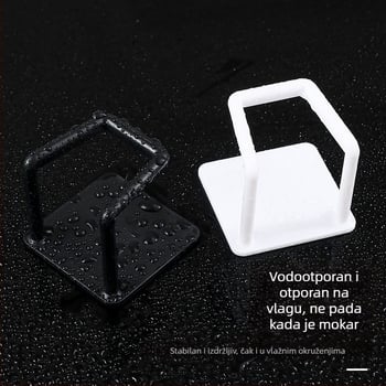 Stalak za sudoper bez bušenja, kuhinjski sudoper, čelična kuglasta krpa, poklopac od lonca, zidni stalak za odlaganje, stalak za odvod