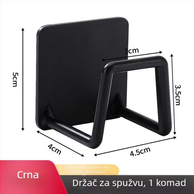 Stalak za sudoper bez bušenja, kuhinjski sudoper, čelična kuglasta krpa, poklopac od lonca, zidni stalak za odlaganje, stalak za odvod