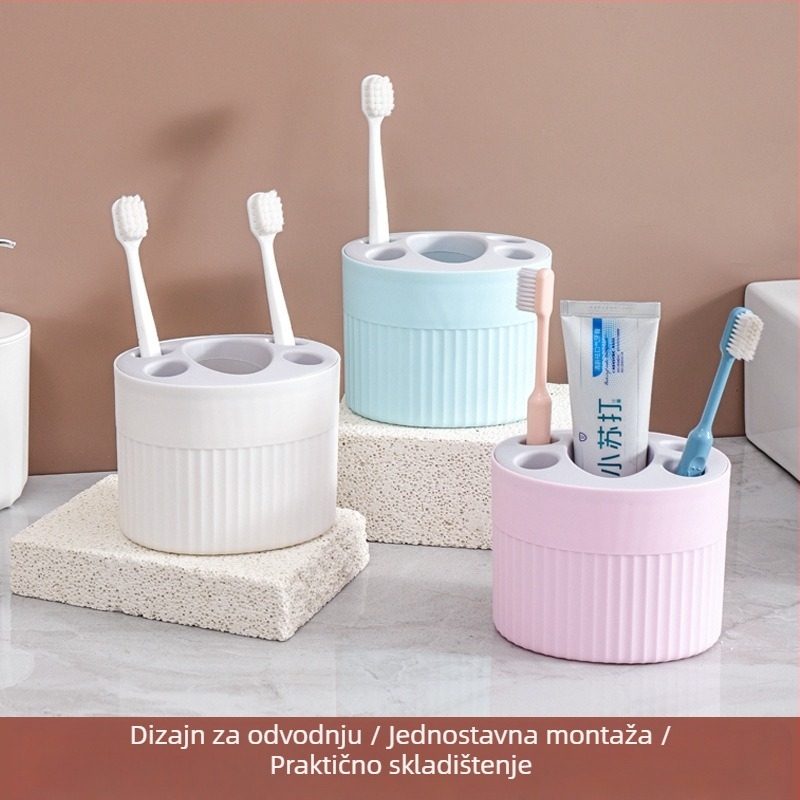 Stalak za pohranu električnih četkica za zube za WC, stalak za pohranu WC-a i paste za zube, set kutija za pohranu električnih četkica za zube, držači za zube bez rupa za parove