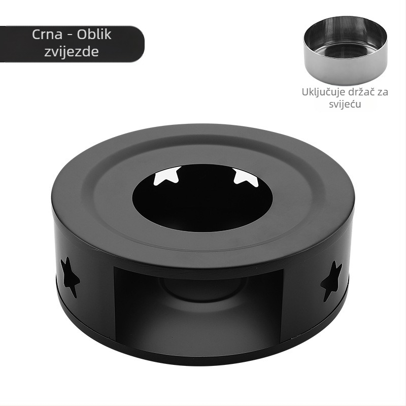 Grijač za čaj od nehrđajućeg čelika, okrugli grijaći podloga za svijeće, vanjski praktični grijač, veleprodaja