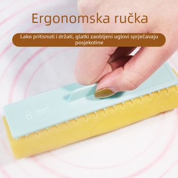 Ravnalo za mjerenje kolačića, rezač za kekse, kontroler za rolade torti, kućansko ravnalo za pečenje s debelim rezom, alat za debelo rezanje