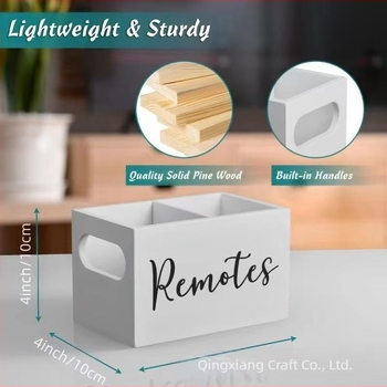 Kreativna drvena kutija za pohranu daljinskog upravljača za stol, kutija za kuhinjski pribor za jelo, kutija za pohranu vrećica kave i čaja