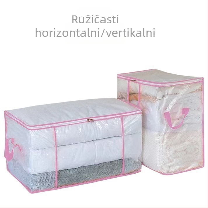 Vrećica za pohranu popluna, prozirna torba za pohranu, kutija za pohranu odjeće, ormar za selidbu, kutija za pohranu, ormarić za pohranu