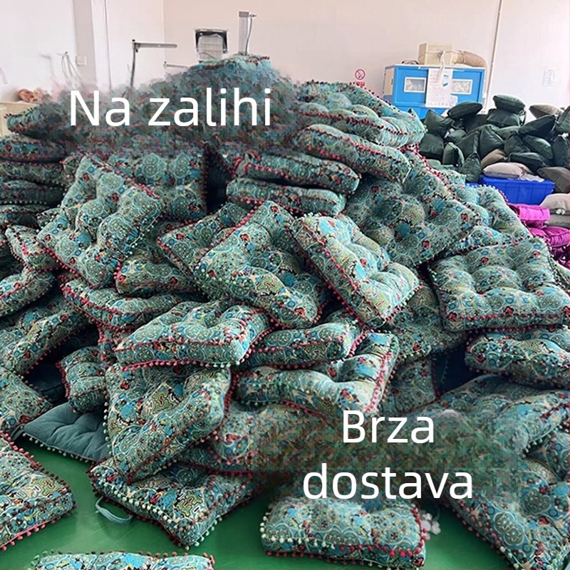 Amazon Lazy Floor Futon Pamučna i lanena tkanina Tatami prostirka Veliki okrugli jastuk Zadebljani kvadratni jastuk za stolicu