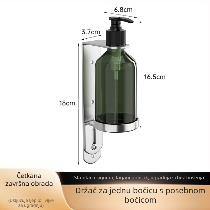 Dozator sapuna od nehrđajućeg čelika 304, neperforirani hotelski gel za tuširanje, dezinficijens za ruke, boca za prešu za prekogranični izvoz