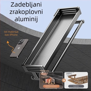Stalak za odlaganje vakuumske čaše za WC školjku, kupaonski WC ručnici, gel za tuširanje, šampon, stalak za odlaganje kozmetike, bez bušilice
