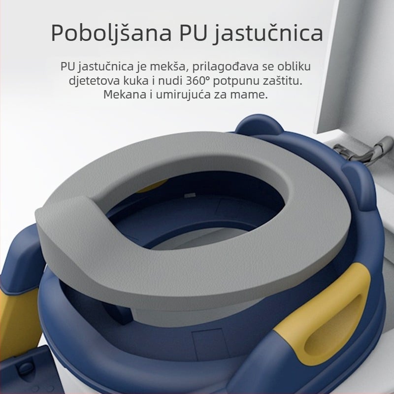 Dječje WC sjedalo, stepenice, ljestve za dječake i djevojčice, sklopivi okvir, WC sjedalo za bebe, pisoar