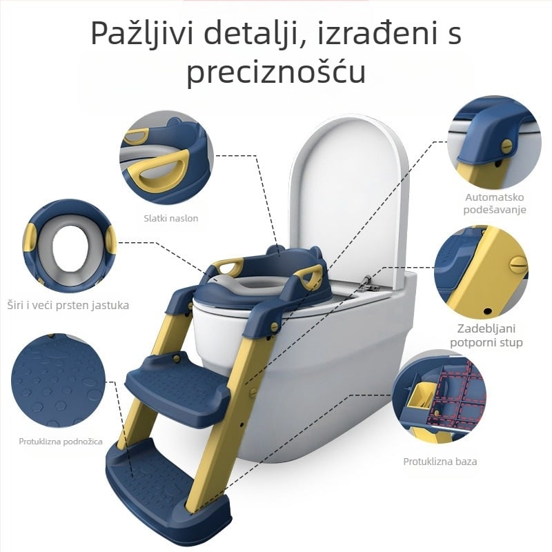 Dječje WC sjedalo, stepenice, ljestve za dječake i djevojčice, sklopivi okvir, WC sjedalo za bebe, pisoar
