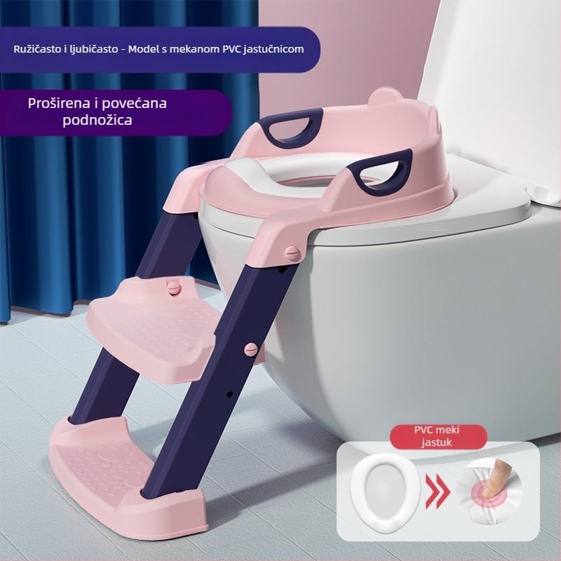 Dječje WC sjedalo, stepenice, ljestve za dječake i djevojčice, sklopivi okvir, WC sjedalo za bebe, pisoar