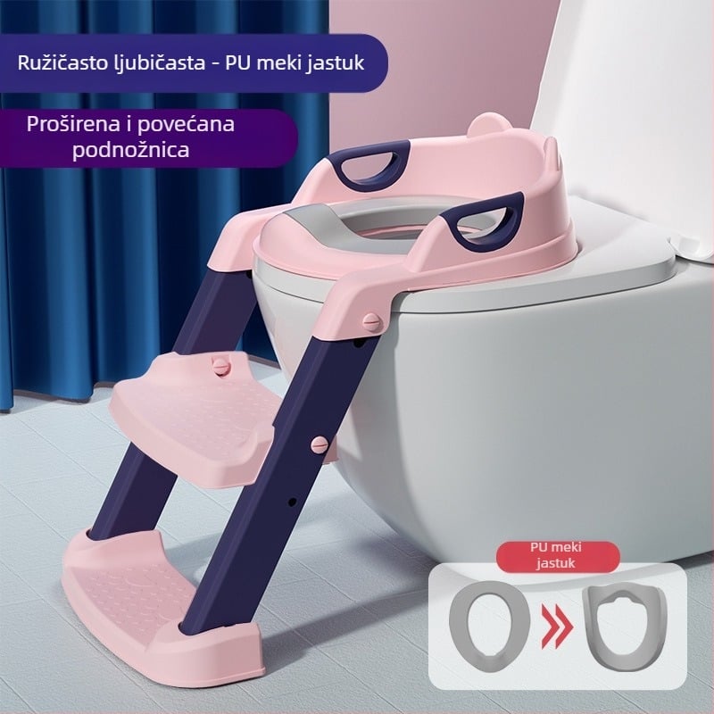 Dječje WC sjedalo, stepenice, ljestve za dječake i djevojčice, sklopivi okvir, WC sjedalo za bebe, pisoar