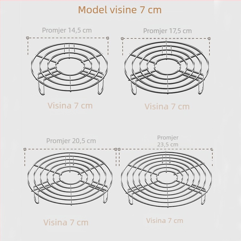 Rešetka za kuhanje na pari Rešetka za kuhanje na pari Rešetka za kuhanje na pari Rešetka za kuhanje na pari Vješalica za kuhanje na pari Kuhalo za rižu od nehrđajućeg čelika 304 Vodootporno Kućno visoko podnožje