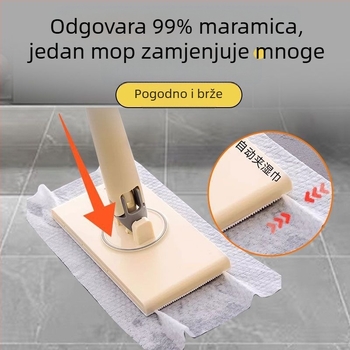 Ručnik za lice Mop za pranje bez ruku Ravne kućanske lijene vlažne maramice Sekundarno čišćenje Mop za korištenje