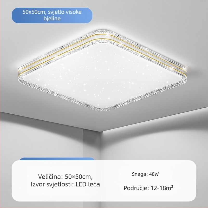 LED stropna lampa za glavnu spavaću sobu, jednostavna moderna lampa za dnevni boravak, okrugla soba, radna soba, balkon, prolaz, nova lampa