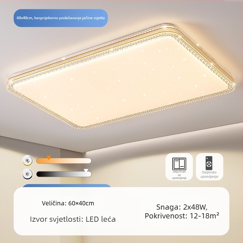 LED stropna lampa za glavnu spavaću sobu, jednostavna moderna lampa za dnevni boravak, okrugla soba, radna soba, balkon, prolaz, nova lampa