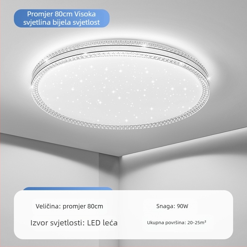 LED stropna lampa za glavnu spavaću sobu, jednostavna moderna lampa za dnevni boravak, okrugla soba, radna soba, balkon, prolaz, nova lampa