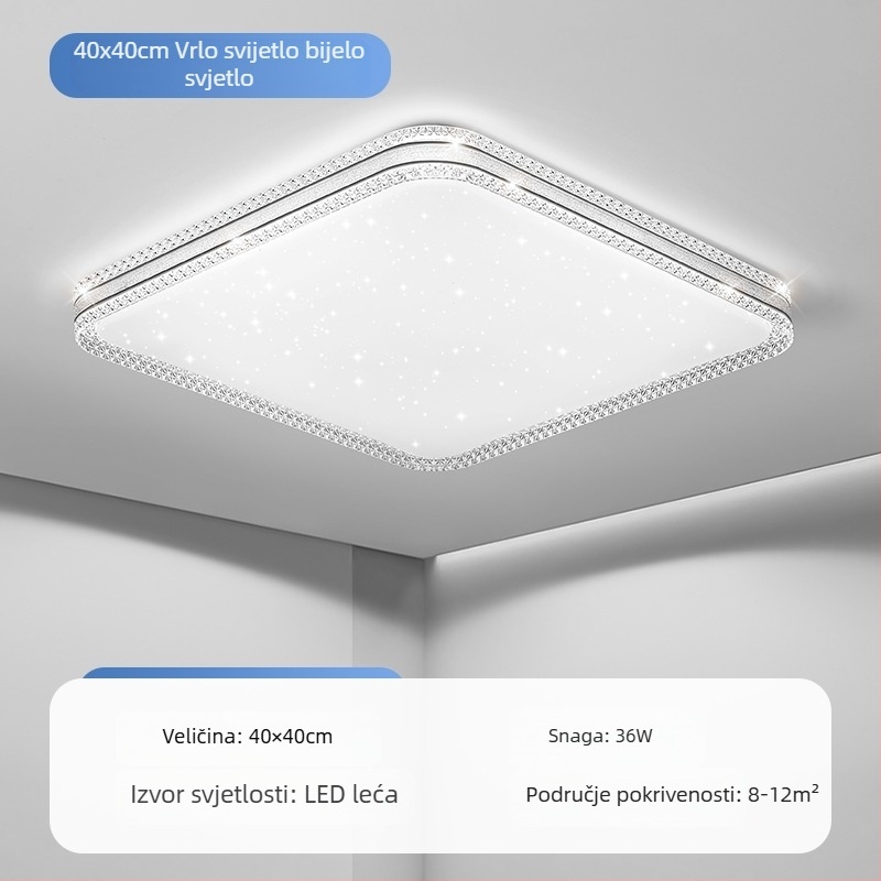 LED stropna lampa za glavnu spavaću sobu, jednostavna moderna lampa za dnevni boravak, okrugla soba, radna soba, balkon, prolaz, nova lampa