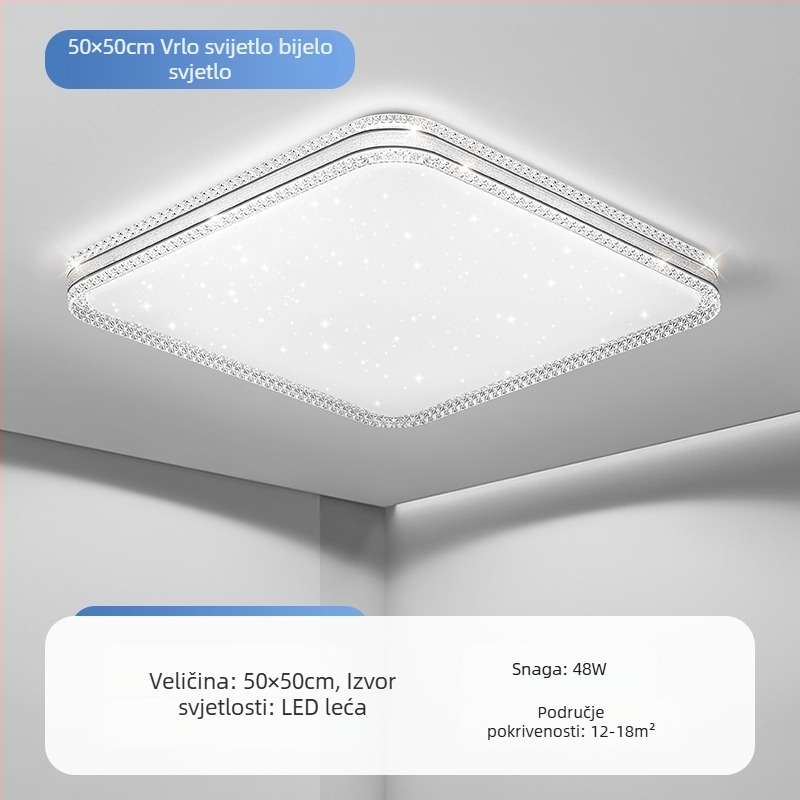 LED stropna lampa za glavnu spavaću sobu, jednostavna moderna lampa za dnevni boravak, okrugla soba, radna soba, balkon, prolaz, nova lampa