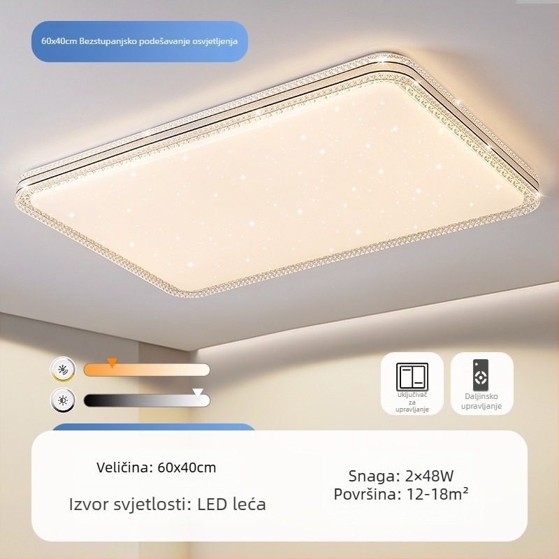 LED stropna lampa za glavnu spavaću sobu, jednostavna moderna lampa za dnevni boravak, okrugla soba, radna soba, balkon, prolaz, nova lampa