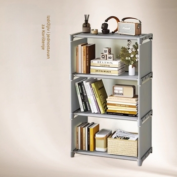 Jednostavna polica za knjige, kreativna polica za studente, stil police za knjige u boji, višepolična kombinacija ojačanog ormarića