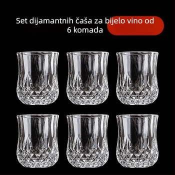 Odjeljenje za čaše za bijelo vino Home Light Luxury 50 ml Jedna ili dvije dijamantne male čaše za vino Jedna šalica Jedna Dvije čaše Odjeljenje za čaše za vino