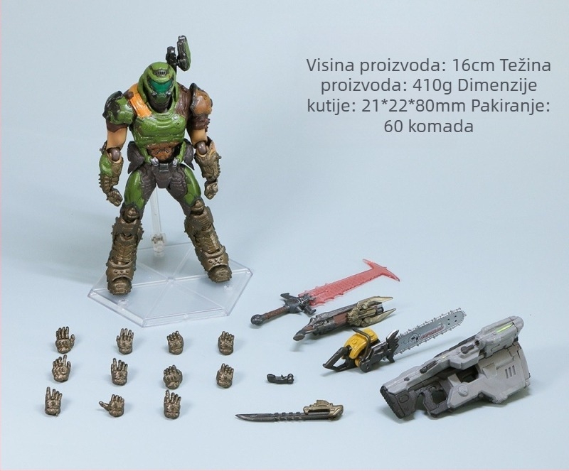 figma SP-140 Doom Eternal Demon Hunter Akcijski model ruke ukras Poklon