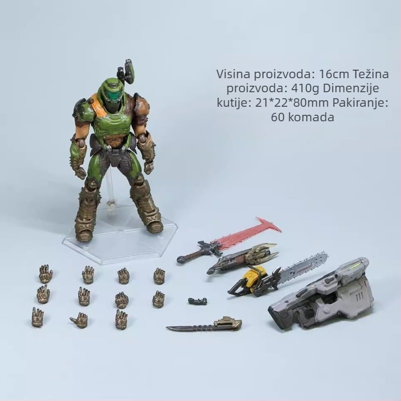 figma SP-140 Doom Eternal Demon Hunter Akcijski model ruke ukras Poklon