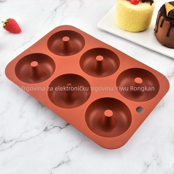 Silikonski kalup za krafne, čokoladne kolačiće, puding, mousse, alati za pečenje, kalup za torte veličine 6, 8, 18 i više.