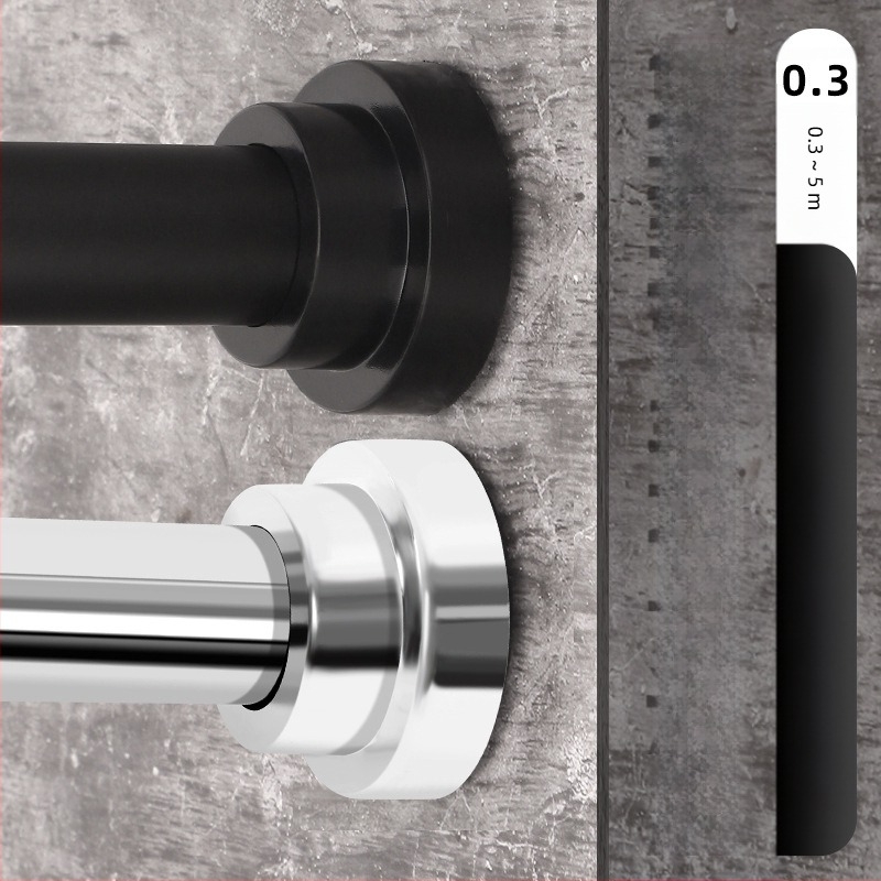 Prekogranično ekskluzivno za spajanje teleskopske šipke, neperforirane šipke za zavjesu za tuš od nehrđajućeg čelika, šipke za zavjese za vrata, šipke za sušilicu odjeće, šipke za zavjese za ormar
