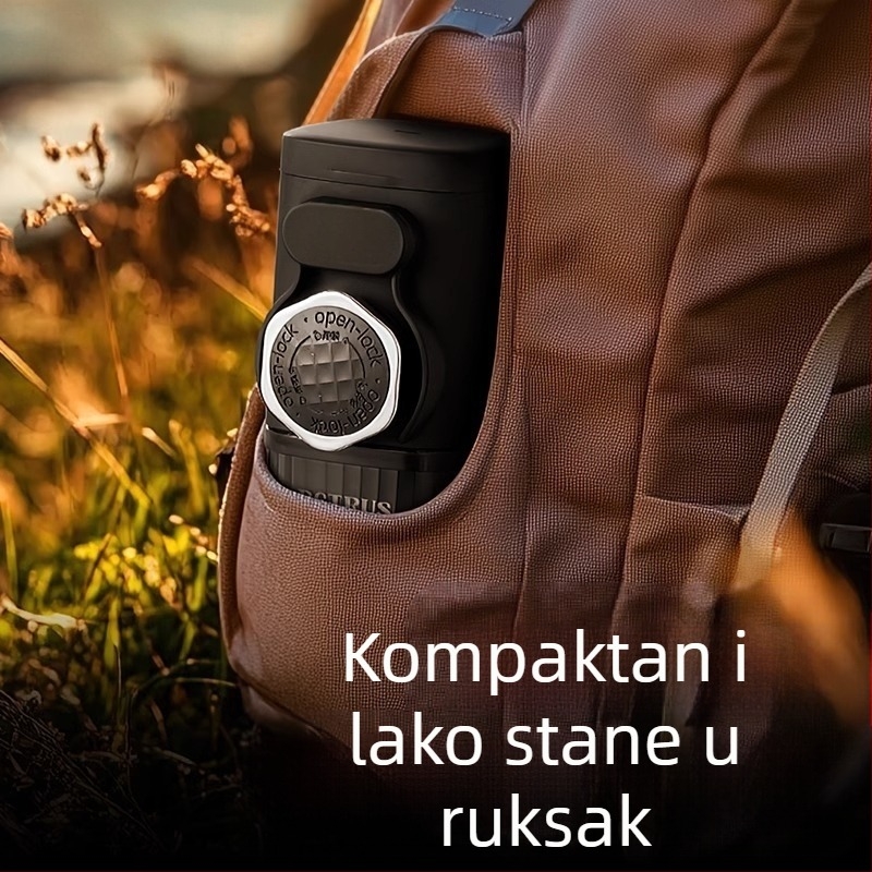 Prekogranični ručno prešani aparat za kavu, poluautomatski pneumatski aparat za espresso u prahu, prijenosni aparat za kavu za vanjska putovanja