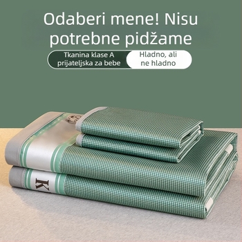 Ljetna ljetna prostirka, prostirka od ledene svile, periva prostirka za klima uređaj, set od tri dijela, studentski dom, sklopiva ljetna prostirka na veliko