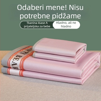 Ljetna ljetna prostirka, prostirka od ledene svile, periva prostirka za klima uređaj, set od tri dijela, studentski dom, sklopiva ljetna prostirka na veliko