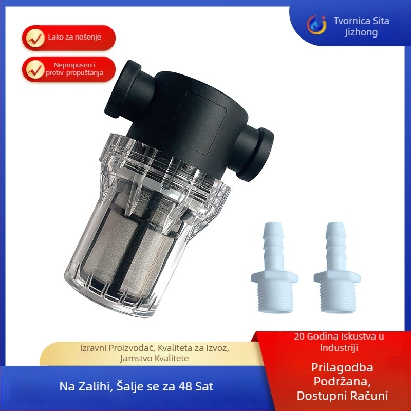Ojačani cijevni predfilter 80 mesh/100 mesh filter za pivo, filter za kućanstvo, pročišćivač vode za akvarij